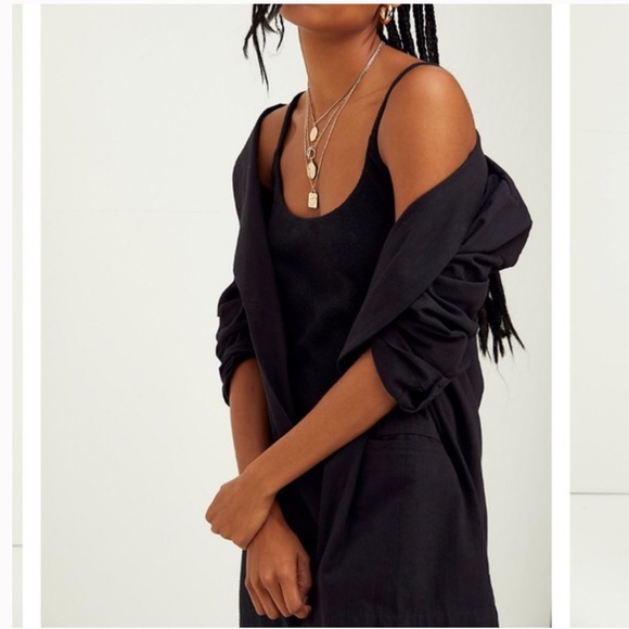 SOLD✨FREE PEOPLE A Winning Combo Linen Dress Blazer Set - Picture 1 of 11